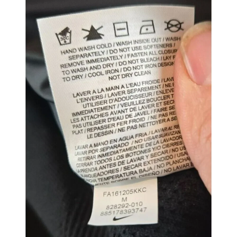 Nike Women's Dynamic Reveal Tech Fleece Jacket Ribbed Black 828292 010 Sz M RARE